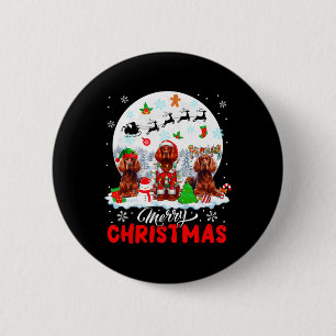 Bóton Redondo 5.08cm Feliz Natal Três Papais noeis Elf Reindeer Irish S