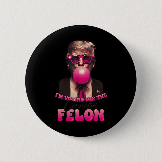 Bóton Redondo 5.08cm Felon Condado Convicto 2024 (Frente)