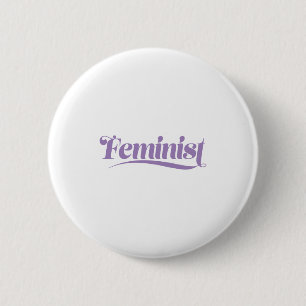 Bóton Redondo 5.08cm feminista