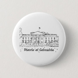 Bóton Redondo 5.08cm Férias da Casa Branca Desenhando Férias de Arte Vi