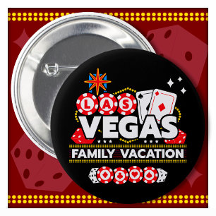 Bóton Redondo 5.08cm Férias Familiares de Las Vegas Trip