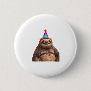 Bóton Redondo 5.08cm Festa de aniversário Chunky Sloth que dom meme eng