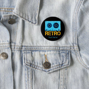 Bóton Redondo 5.08cm Festa Retroativa De Fita Procura Festa Vintage Cas