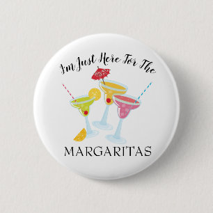 Bóton Redondo 5.08cm Festivo eu sou aqui para Margaritas