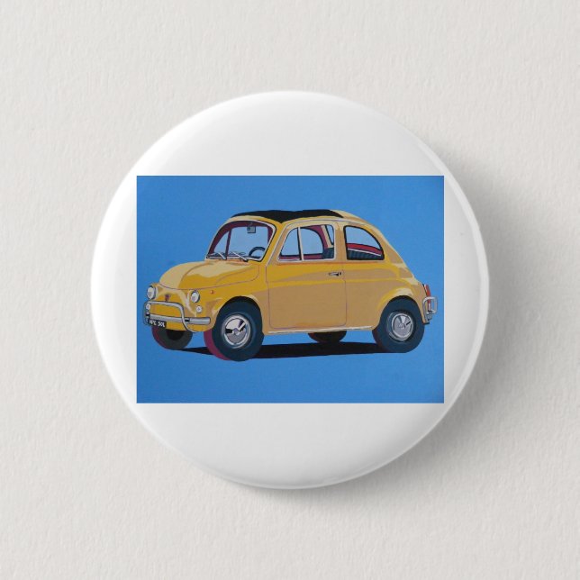 Bóton Redondo 5.08cm Fiat 500 (Frente)