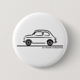 Bóton Redondo 5.08cm Fiat 500 Cinquecento