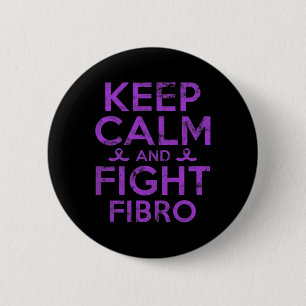 Bóton Redondo 5.08cm Fibromialgia Sensibilização Para Combater Guerreir