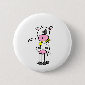 Bóton Redondo 5.08cm Figura camiseta e presentes da vara da vaca