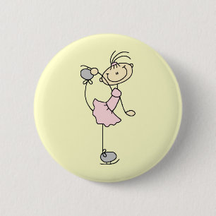 Bóton Redondo 5.08cm Figura cor-de-rosa t-shirt e presentes do vestido