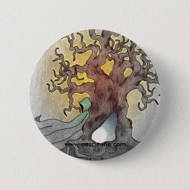 Bóton Redondo 5.08cm Figura verde (Frente)