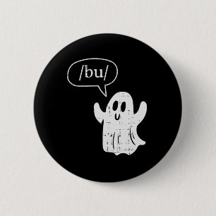 Bóton Redondo 5.08cm Figurino da Fala de Halloween Ghost Bu Boo