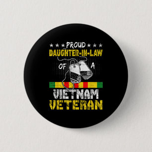 Bóton Redondo 5.08cm Filha Orgulhosa De Pais Veteranos Do Vietname