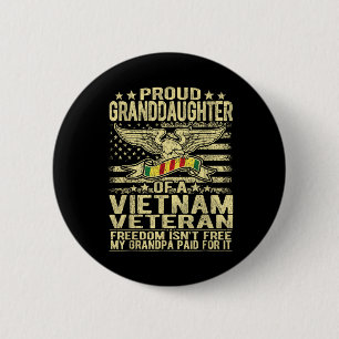 Bóton Redondo 5.08cm Filha Orgulhosa Do Veterano Do Vietname - Liberdad
