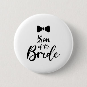 Bóton Redondo 5.08cm Filho do Noivo da Família da Festa de Casamento Fi