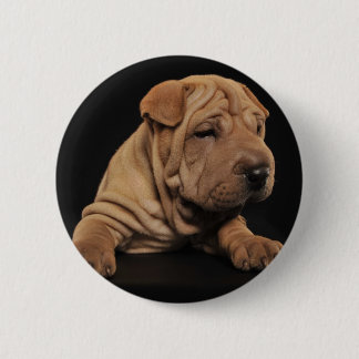 Bóton Redondo 5.08cm Filhote de cachorro de Shar Pei