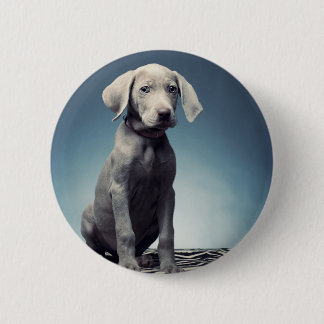 Bóton Redondo 5.08cm Filhote de cachorro de Weimaraner