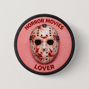 Bóton Redondo 5.08cm Filmes de Terror