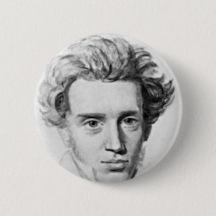 Bóton Redondo 5.08cm Filósofo Soren Kierkegaard