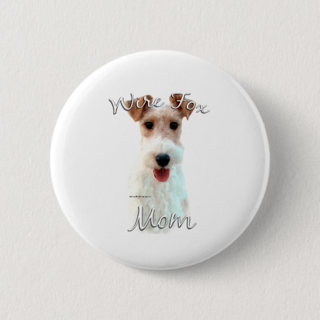 Bóton Redondo 5.08cm Fio Fox Terrier Mãe 2 (Frente)