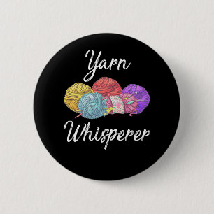 Bóton Redondo 5.08cm Fios viciados em crochê, mãe avó