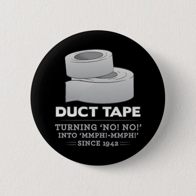 Bóton Redondo 5.08cm fita adesiva - girando não! não! no mmph! mmph! (Frente)