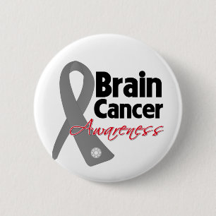 Bóton Redondo 5.08cm Fita da consciência do cancro cerebral