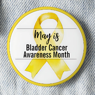 Bóton Redondo 5.08cm Fita Mês de Consciência do Cancer da Bexiga