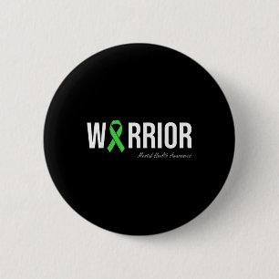 Bóton Redondo 5.08cm Fita Verde de Sensibilização para a Saúde Mental