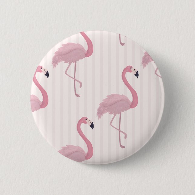 Bóton Redondo 5.08cm Flamingo Rosa-doce (Frente)