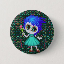 Bóton Redondo 5.08cm Flor Cheio