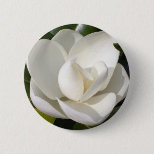 Bóton Redondo 5.08cm Flor da magnólia