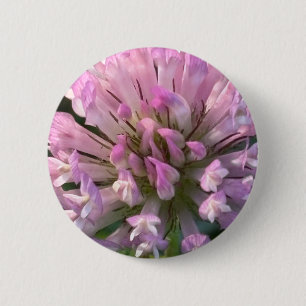 Bóton Redondo 5.08cm Flor de Trevo Bonita