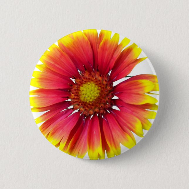 Bóton Redondo 5.08cm Flor geral indiana (Frente)