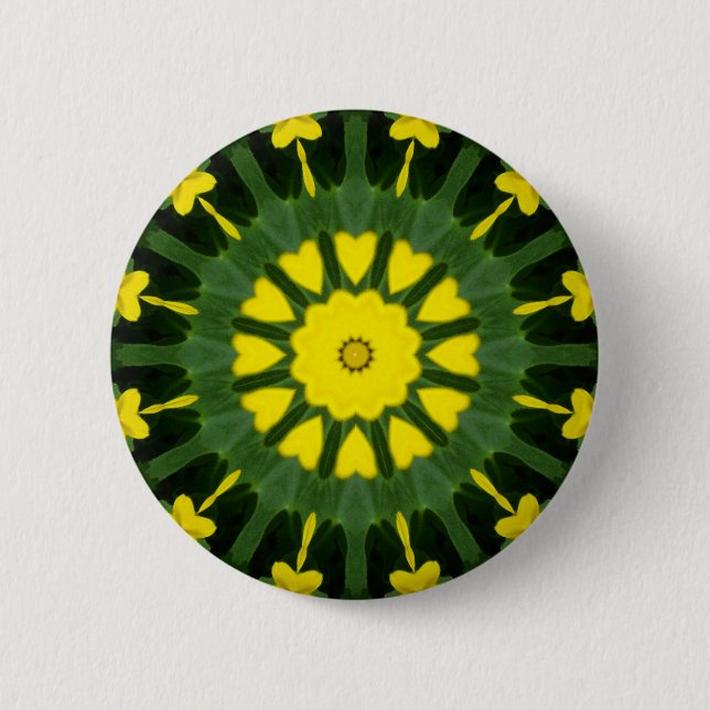 Bóton Redondo 5.08cm Flor Mandala 05 - Personalizado (Frente)