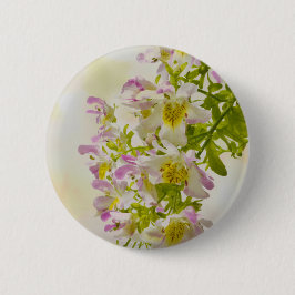 Bóton Redondo 5.08cm Flores de borboletas