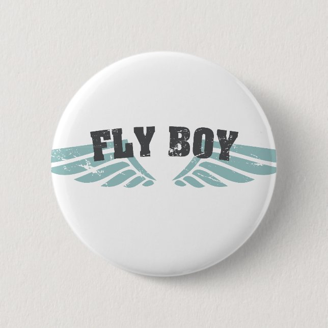 Bóton Redondo 5.08cm Fly Boy (Frente)