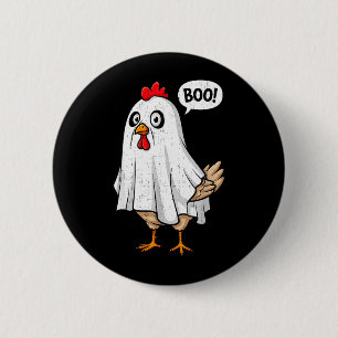 Bóton Redondo 5.08cm Fofinho Frango Boo Fofinho Traje de Halloween Home