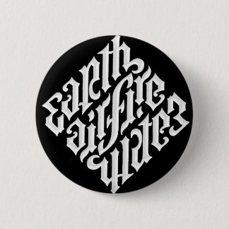 BÓTON REDONDO 5.08CM FOGO & ÁGUA DO AR DA TERRA