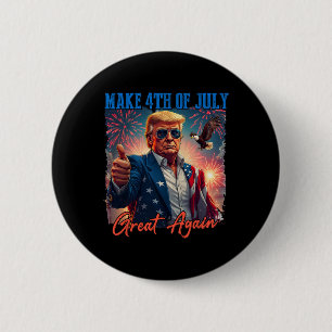 Bóton Redondo 5.08cm Fogo de artifício patriótico de Donald Trump faz 4