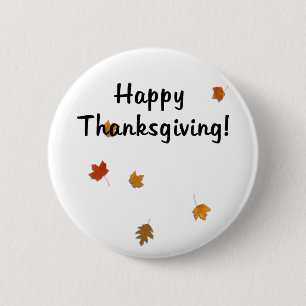 Bóton Redondo 5.08cm Folhas da colheita