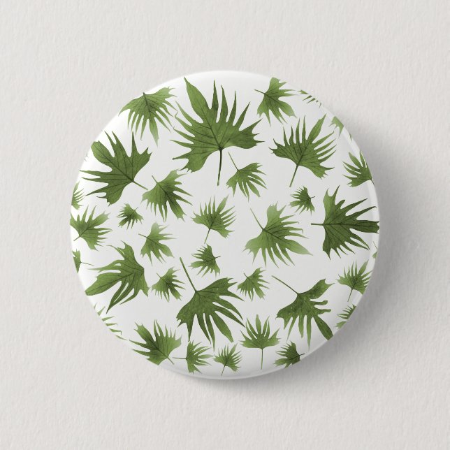 Bóton Redondo 5.08cm Folhas de Vinha das Canárias (Frente)