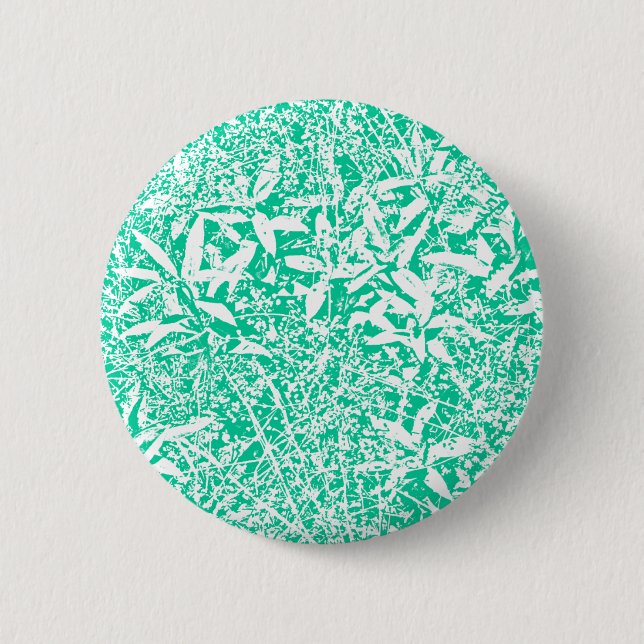 Bóton Redondo 5.08cm folhas (verde e branco) (Frente)