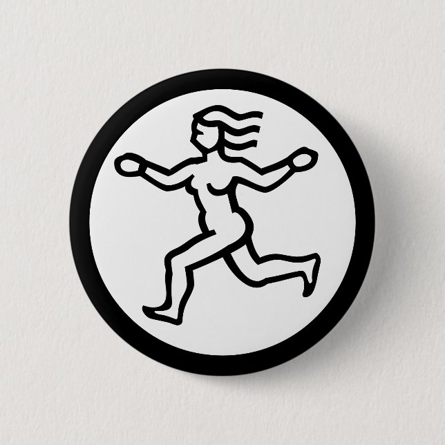 Bóton Redondo 5.08cm Font Zodiac: VIRGO + suas Cores e Ideias (Frente)