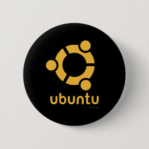 Bóton Redondo 5.08cm Fonte aberta do Ubuntu Linux