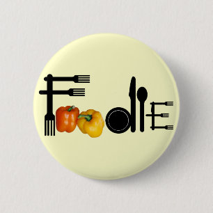 Bóton Redondo 5.08cm Foodie Para Fundo Claro