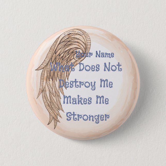 Bóton Redondo 5.08cm Força Wing (Frente)