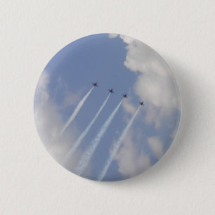 Bóton Redondo 5.08cm Formação de Jato Militar de Aeronaves