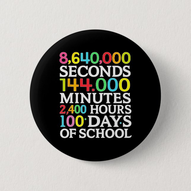 Bóton Redondo 5.08cm Fórmula Matemática 100 Dias De Escola Professor De (Frente)