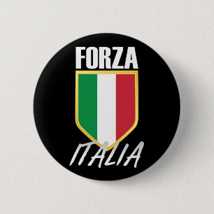 Bóton Redondo 5.08cm Forza Italia Flag Soccer