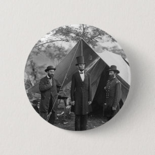 Bóton Redondo 5.08cm Foto da guerra civil cerca de 1862